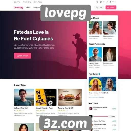 Interface e usabilidade do site lovepg