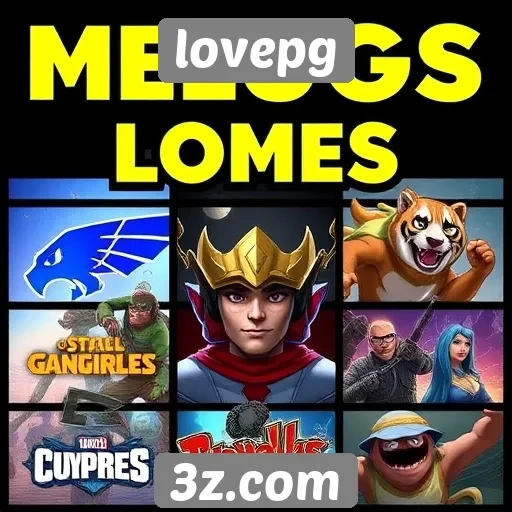 Comparativo de jogos populares disponíveis no lovepg