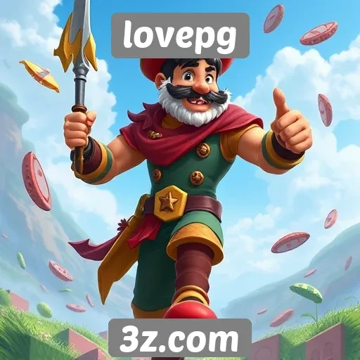 Variedade de jogos disponíveis na plataforma lovepg